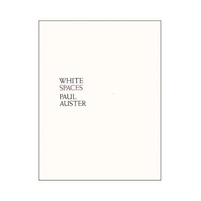 White Spaces &ndash; Selected Poems and Early Prose
