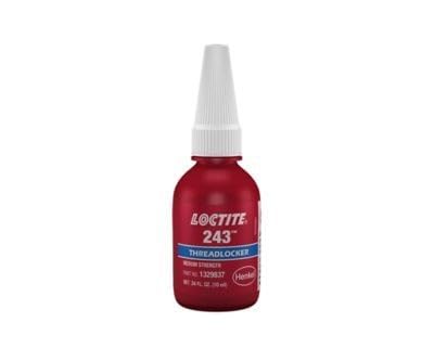 Loctite 243, Adesivo Frenafiletti Blu A Media Resistenza, Frenafiletti Per Dadi E Bulloni, Frenafiletti Medio Resistente A Urti E Vibrazioni, 1 Flacon