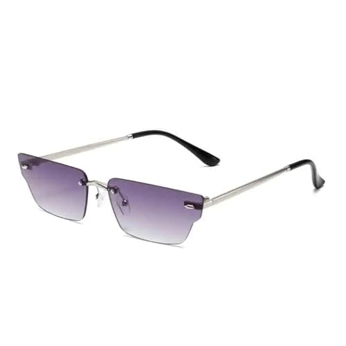 Lunettes de soleil rétro irrégulières petites tendances punk UV400 pour homme et femme