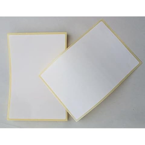 75 X Large Plain White Sticky Self Adhesive Postage Parcel Labels 100 x 75mm. 4 X 3" Blank Address Labels Cover