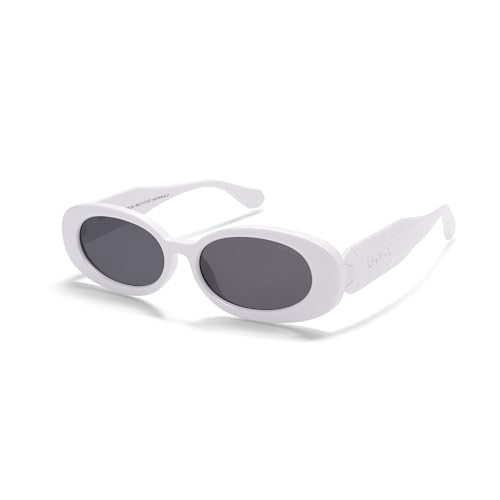 Image of SOJOS Ocean Collection Retro Oval Polarized Sunglasses Women Men SUNLIGHT