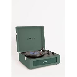 CREATE RECOR Player Retro/Tourne-disque rétro vert Sage/avec Bluetooth, USB, SD, MicroSD et MP3 - Les Beatles, Paul McCartney, John Lennon, RIngo Starr, George Harrison CREATE RECOR Player Retro/Tourne-disque rétro vert Sage/avec Bluetooth, USB, SD, MicroSD et MP3 – Image 2