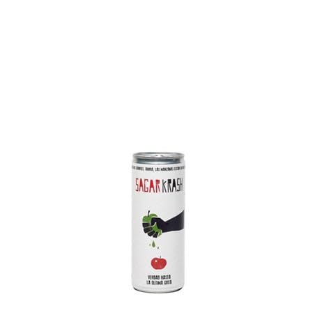 Sagar Krash Manzana Sidra 24 Latas de 250 ml – Refrescante Elaborada con Manzanas Autóctonas del País Vasco y un Toque de Zumo de Frutas, Baja Graduación Alcohólica 4,5% Vol.
