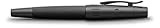 Faber Castell 148620 - Pluma estilográfica E-motion, con cuerpo en aluminio negro, trazo M
