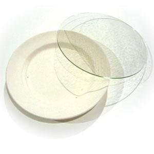 Wissmach Fusible Glass Pre-Cut Circle - Clear, 7 inch Circle - 96 CoeQ