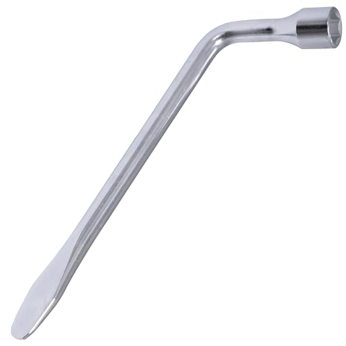 AERZERIX - C68473 - Radmutternschlüssel 19 mm ’’L’’ 295x95x28 mm 6-Kant mit flachem Schraubendrehergriff - aus Cr-V-Stahl