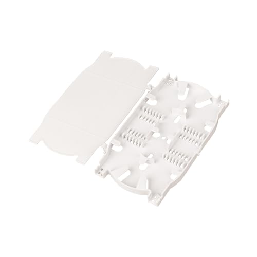 12/24 Core Fiber Optic Splice Tray, ABS Splice Cassette for ODF Patch Panel, Fiber Splicing Storage Tray for FTTH Optical Distribution Box, 2 Pack A-004-a