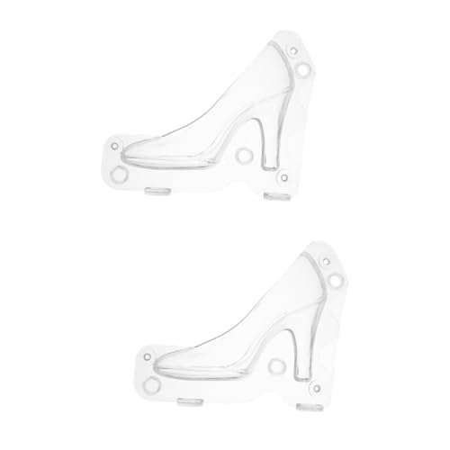 Ciieeo 2 Piezas Molde De Tacones Altos Moldes Para Hornear Chocolate Para Zapatos Molde Para Hornear...