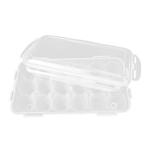 Tofficu Boîte à Œufs avec Couvercle Organisateur pour Réfrigérateur Récipient à Compartiments Multiples pour Stockage Œufs