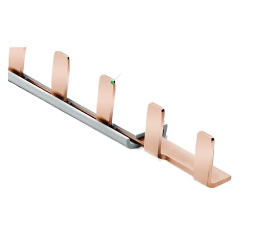 Barre omnibus 1P en cuivre pur avec couvercle de protection pour bornier 7 circuits