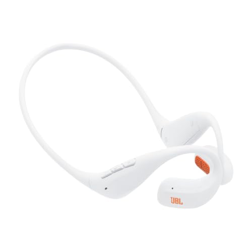 Image of JBL Endurance Pace - Open-Ear Sport Headphones with Memory Wire Neckband, Water & dust Proof (IP68), 2 beamforming mics, up to 10 Hours of Music, Hands-Free Calls and Music Management (White)