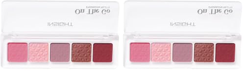 Image of INSIGHT On The Go Eyeshadow Palette - Rosaline | Highly Pigmented | Silky Smooth | Crease-Free Blending | Shimmer & Matte Shades | Travel-Friendly (10g) (Pack of 2)
