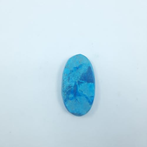 Turquoise naturelle véritable en cabochon ovale de 41x22x8 mm d'exception