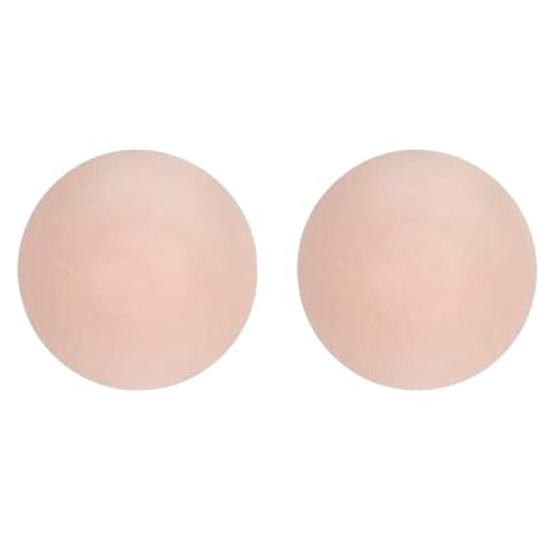Reusable Silicone Nipple Covers for Women Invisible Adhesive Pasties Ultra Thin Round Seamless Breast Covers Skin Tone Comfortable Natural Finish Washable Reusable for Daily Wear Party Gym (1 Pair)-image-36