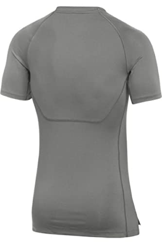 Nike Mens Pro Fitted Short Sleeve Training Tee (Large, Grey) #TOP1