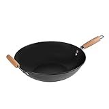 Easy clean, hand wash recommended Carbon Steel, Non-Stick, NS Wok