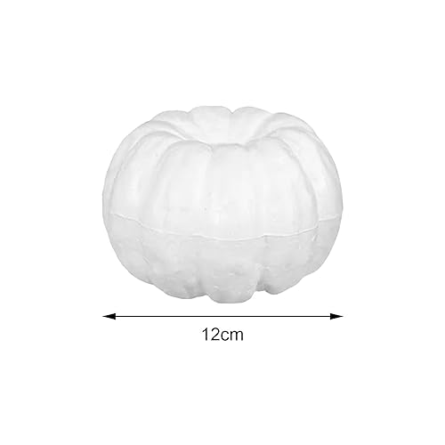 Harayaa 10 Pezzi di Zucche in Schiuma Bianca