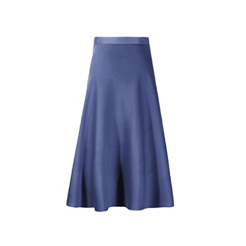 Jupe midi en satin Sky Blue FULBHPRINT en taille 40 pour femme