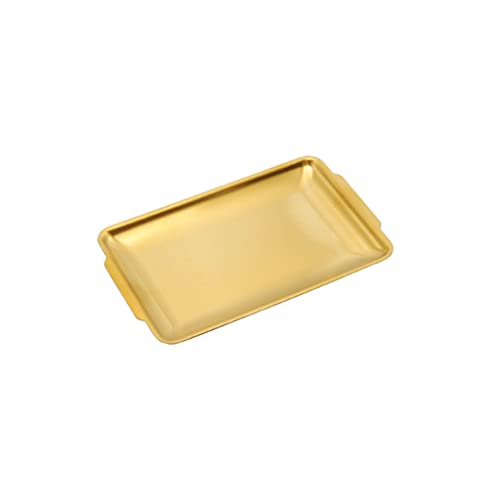 Stainless Steel Rectangular Korean Barbecue Dinner Plate Thickened Barbecue Lettuce Plate Hot Pot Pans Beef Shallow Tray Stainle