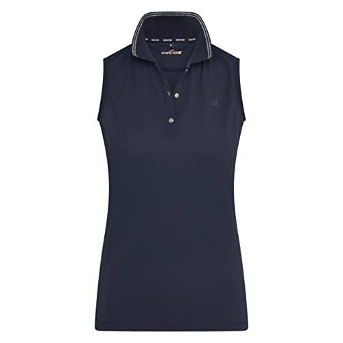 Polo sans manches Carmella Navy Euro-Star pour vos séances d'équitation ensoleillées