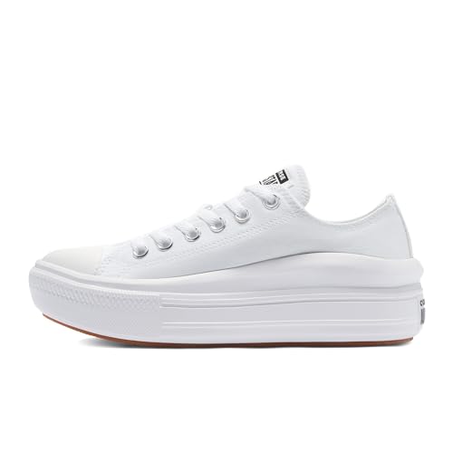 Converse Chuck Taylor All Star Move, Zapatillas De Gimnasio Mujer, Blanco, 37 EU