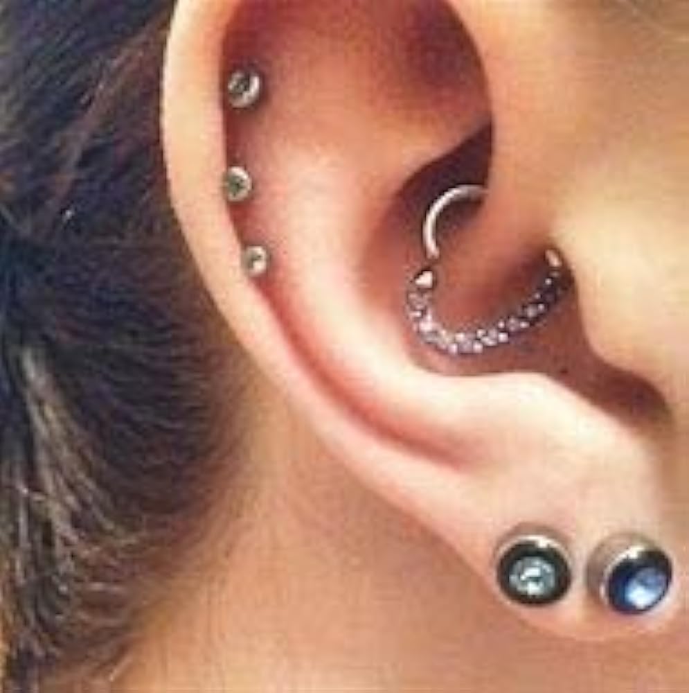 Milacolato 18G Orecchini In Acciaio Inossidabile Per Cartilagine Per - Foto 8