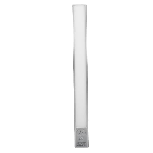 RASTKY Barra de Luz Recargable para Debajo del Gabinete con Sensor de Movimiento para Cocina, Dormitorio, Armario, 15,7 Pulgadas, Color Plateado