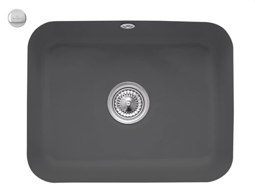 Evier 1 bac VILLEROY ET BOCH Cisterna 60C CeramicPlus avec vidage auto - vue 2