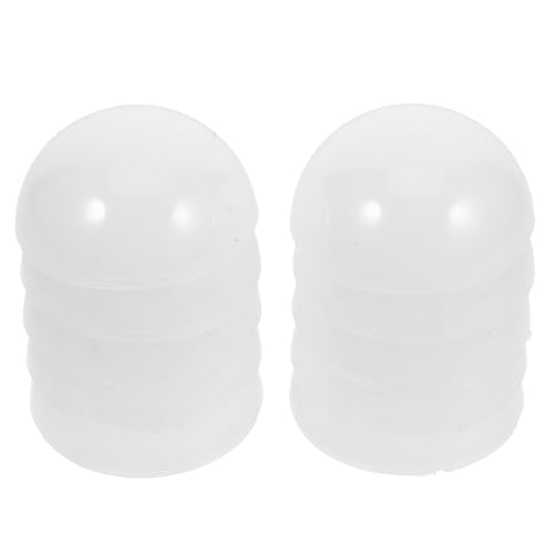 TOYANDONA Pantallas de Lámpara Redondas de PC Media Esfera Transparente Juego de 15 Piezas Cubiertas Resistentes al Calor para Lámparas LED Ideales para Baño Dormitorio y Ventiladores