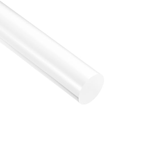 Image of uxcell Acrylic Round Rod, Clear,3 /4 inch Diameter 12-1 /4 inch Length, Solid Plastic PMMA Bar Stick