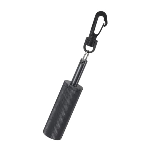Pilipane Signal Bell Diving Stick Rauschhersteller Crisp Sound Aluminiumlegierung Unterwasser Shaker Bell mit Clip für Tauch- und Unterwasserfotografie (Black)