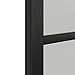BARNSMITH 72in x 84in Double Glass Barn Door with 13FT Top Mounted Hardware Kit, 5-lite Modern Black Aluminum Tempered Frosted Glass Sliding Door, Assemble Required(2 * 36inx 84in)