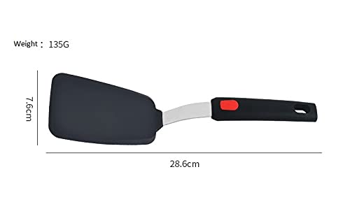 Image of Silicone Turner, Non-Stick Hygienic Solid Heat-Resistant Flexible Silicone Spatula ((P) Pack of 1)