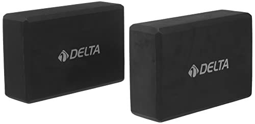 Çiftli Yoga Blok; 2 Adet Yoga Block, Eva Yoga Bloğu Seti, Siyah