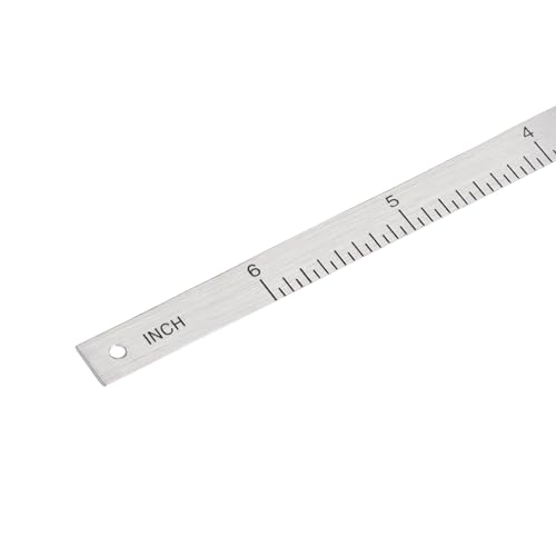 Regla adhesiva de aluminio 6 pulgadas 2 piezas miniatura 5
