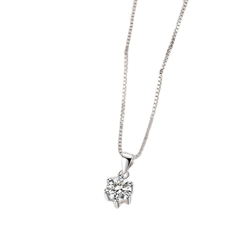 Collier en argent avec pendentif pierre précieuse ronde, le cadeau de fête idéal pour elle