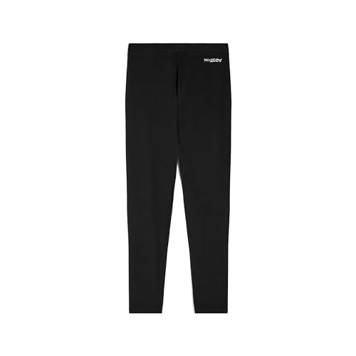 Legging 7/8 de qualité supérieure en jersey élastique épais noir