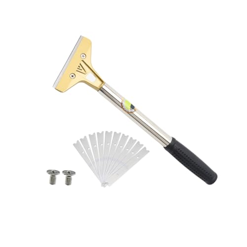ELAYARD Raspador de Limpieza Compacto con Mango Antideslizante para Masilla y Adhesivos Paredes y Azulejos Herramienta Duradera para Quitar Pegatinas y Residuos