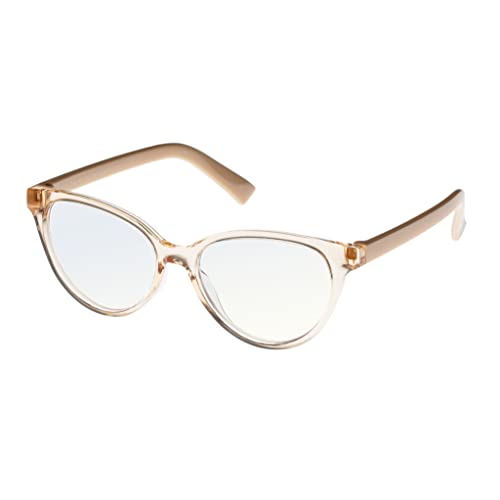 The Book Club Women's Blue Light The Art Of Snore Glasses, Crystal Putty, One Size