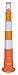 Work Area Protection CC42 Linear Low Density Polyethylene Channelizer Traffic Cone with Engineering Grade Reflective Sheeting, 6" Diameter x 42" Height