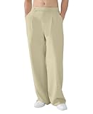 Susclude Pleated Baggy Dress Pants Men Wide Leg Pants Mens Slacks Casual Oversized Khaki Lightweight Trousers for Men