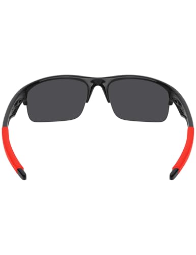 Image of BLAZERBUCK Replacement Temple Sleeves Ear Socks for Oakley Bottle Rocket OO9164 Sunglass - Red