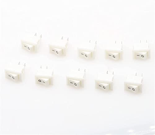 Interrupteur à bascule SPST 2 pin 10x15mm mini mini-interrupteur ON OFF 3A 250V lot de 10 à 50