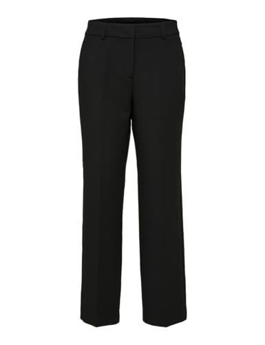 Wide pant black Slfrita Selected Femme le pantalon large idéal du bureau aux sorties
