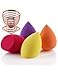 FAMILIFE Makeup Sponge Set 5Pcs with Dry Holder Stand Cosmetic Egg Sponge Set