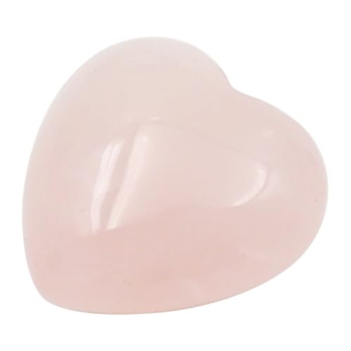 Sarini 10 PCS Rose Quartz Heart Crystals Natural Crystal Polished Healing Cute Mini Pocket Stones Palm Thumb Love Gemstones Set - Image 4