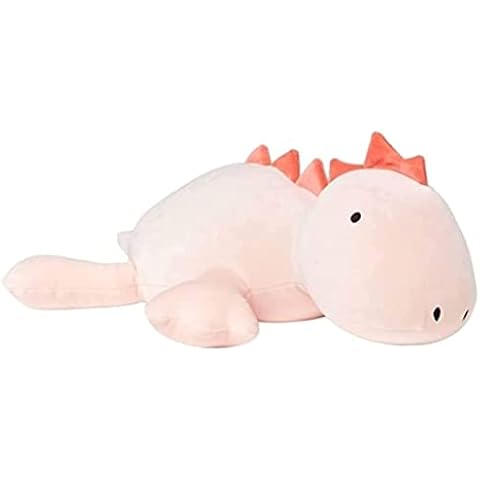Dinosaur Weighted Plush Toys Stuffed Animal Doll Throw Pillows Forrelieve Stress Pink 13.7inch Cover