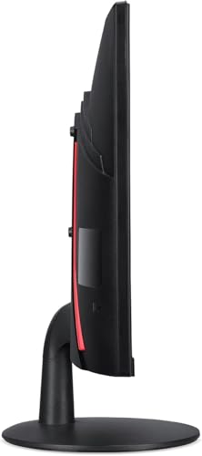 Image of Acer Nitro 24 inch Monitor, FreeSync 100?Hz FHD 1500R Curve ZeroFrame Design with 1ms Response Time, VESA Mount (100mm), VGA, HDMI & Dockztorm USB Port Expander, Black (2026) & Ergoflexy Single Mount Arm