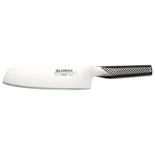 GLOBAL G-5 Acero inoxidable G5 Hortalizas Chopper, 18 cm de longitud, Plata