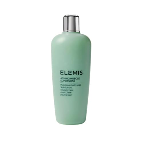ELEMIS Aching Muscle Super Soak 400ml, Natural Bath Milk Soak To Ease Muscle Aches & Tension